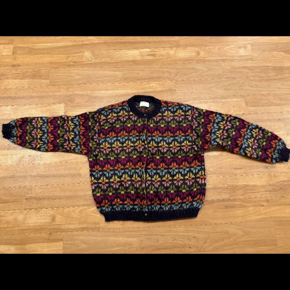 Vintage United Colors of Benetton Mohair Cardigan – Made in Italy
